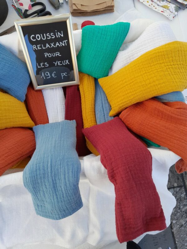 Coussin relaxant pour les yeux