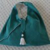 Cabas origami bleu canard